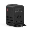 75W GaN AC Travel Adaptor 3-Type-C 2-USB Charge Black