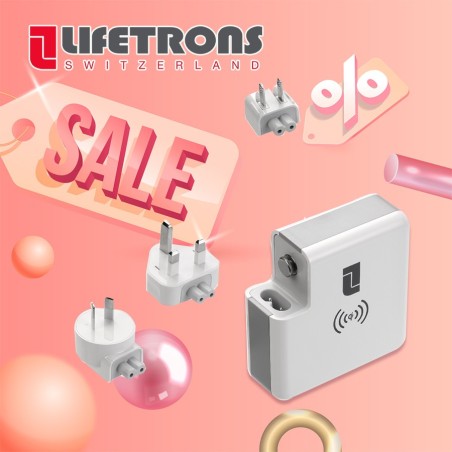 Multinational USB Travel Power Adapter With Wireless Charging MA20WC