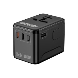 Lifetrons GaN 100W 全球通用旅行充電器/萬國插頭 TA100WA