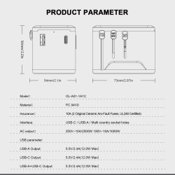 Lifetrons Universal Travel Adapter TA012WA