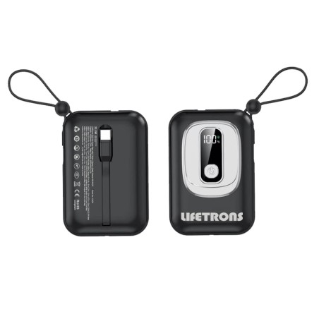 10000mAh PD22.5W 內置雙充電線&數顯移動電源 PB10K225