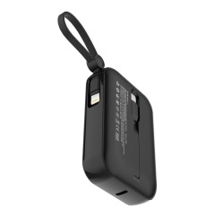 10000mAh PD22.5W Power Bank with 2 Built-in Cables & Digital Display PB10K225