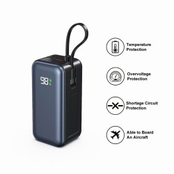 20000mAh PD65W 內置USB-C線&數顯移動電源 PB20K65W