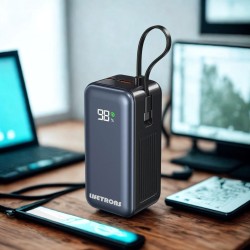 20000mAh PD65W 內置USB-C線&數顯移動電源 PB20K65W