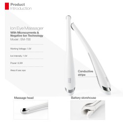Ion Eye Massager (EM-700)｜Ion infusion, Relieve fatigue, Brighten the eye area, Reduce dark circles